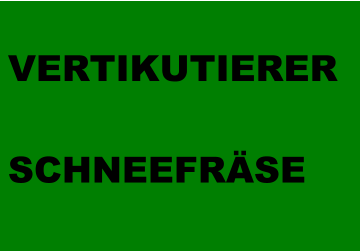 VERTIKUTIERER  SCHNEEFRÄSE