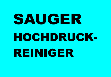 SAUGER HOCHDRUCK- REINIGER
