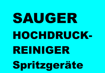 SAUGER HOCHDRUCK- REINIGER Spritzgeräte