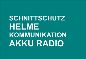 SCHNITTSCHUTZ HELME KOMMUNIKATION AKKU RADIO